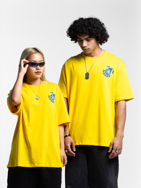 Unisex Yellow Oversized T Shirts